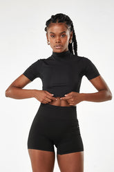Cropped Manga Curta Dry Athleisure